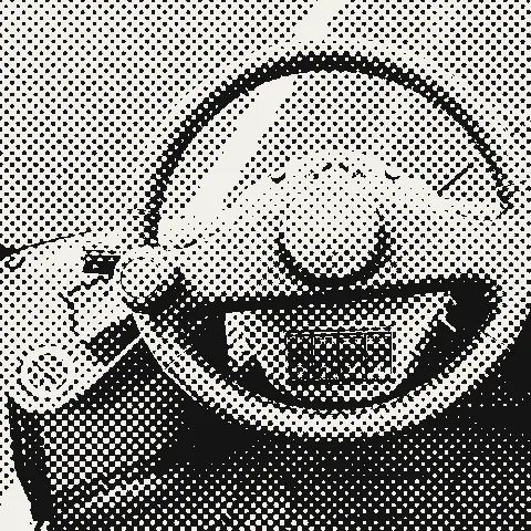 Puesto del operador visto desde arriba: volante, tablero de comandos y palanca hidráulica